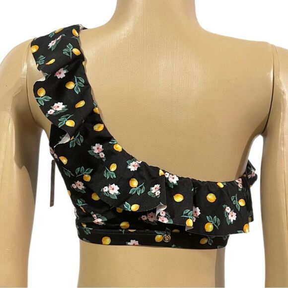 Victoria’s Secret Swim Ruffle One-Shoulder Bikini Top & bottom set Black Medium - Picture 8 of 13
